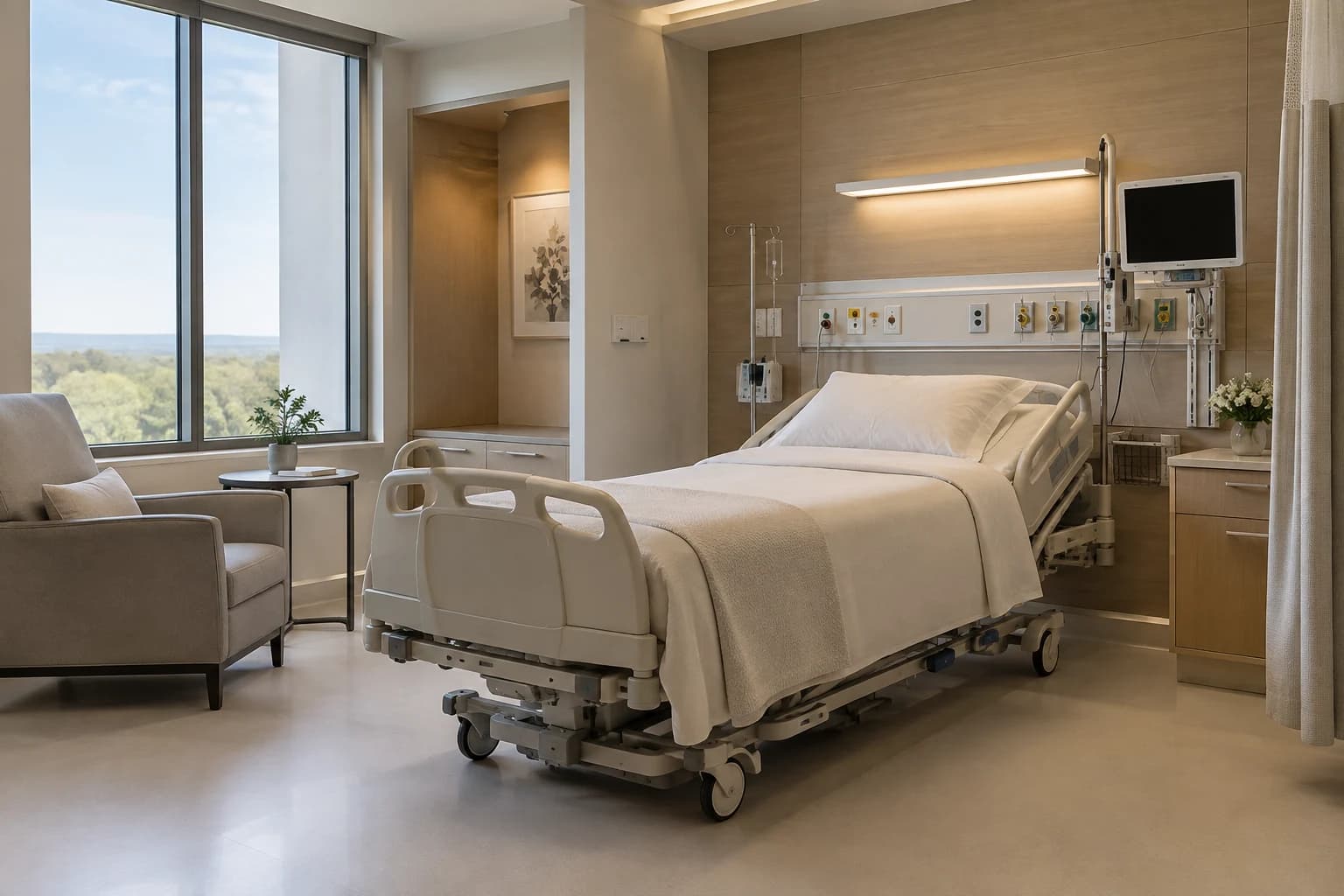 Illustrative private inpatient recovery room